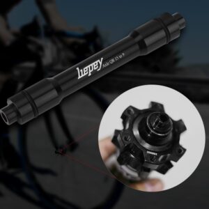 Dilwe VGEBY1 Hub Adapter, Firm Road Bike Wheel Fork Axle for 15mm Thru Axle Hub to 9mm Shaft