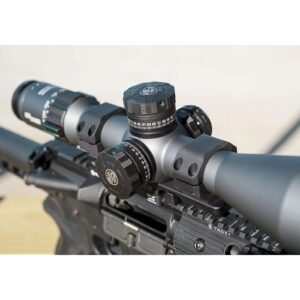 SIG SAUER TANGO6 5-30X56mm Tactical Hunting Shooting Durable Waterproof Fogproof 34mm Tube First Focal Plane Illuminated Reticle Riflescope, DEV-L MRAD Reticle