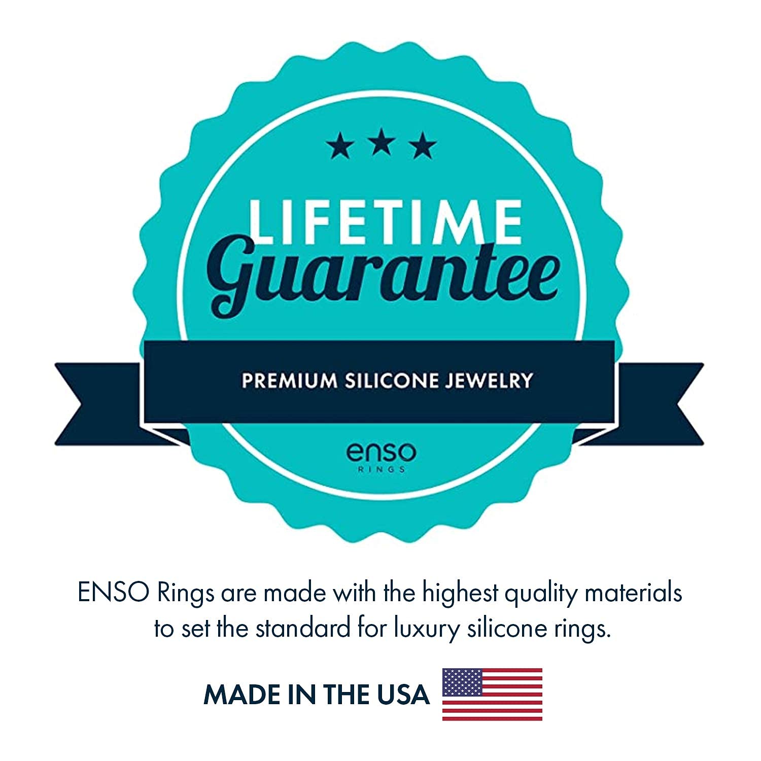 Enso Rings Classic Elements Silicone Ring | Made in The USA | Comfortable, Breathable, and Safe