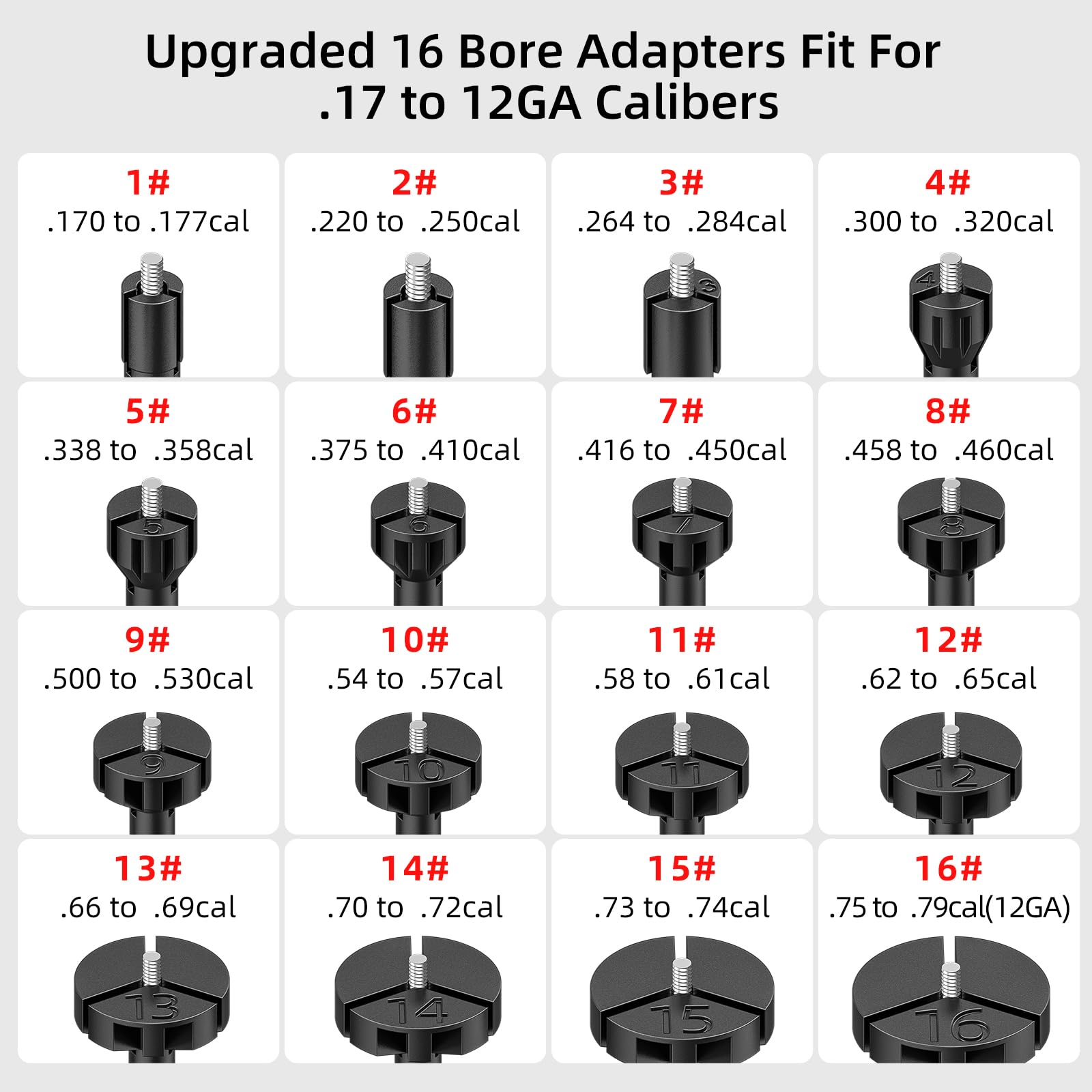 EZshoot Bore Sight Kit for .17 to 12GA Calibers BoreSighter with Button Switch Red Laser Bore Sight