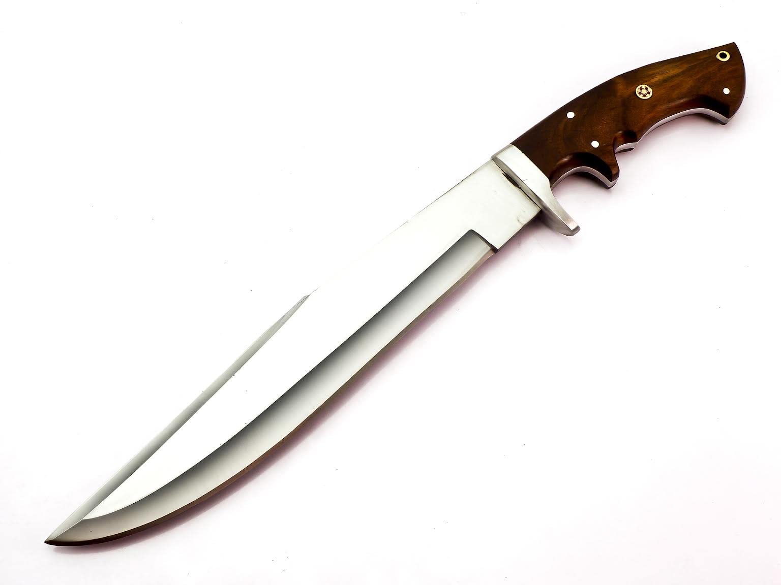 UK UNIQUE SHARP KNIVES D2 Stainless Steel BK-3046 Handmade 16.00 Inches Full tang Hunting Knife -Beautiful Rose Wood Handle