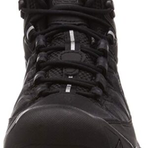 KEEN mens Targhee Exp Mid Wp Hiking Boot, Black, 8.5 US