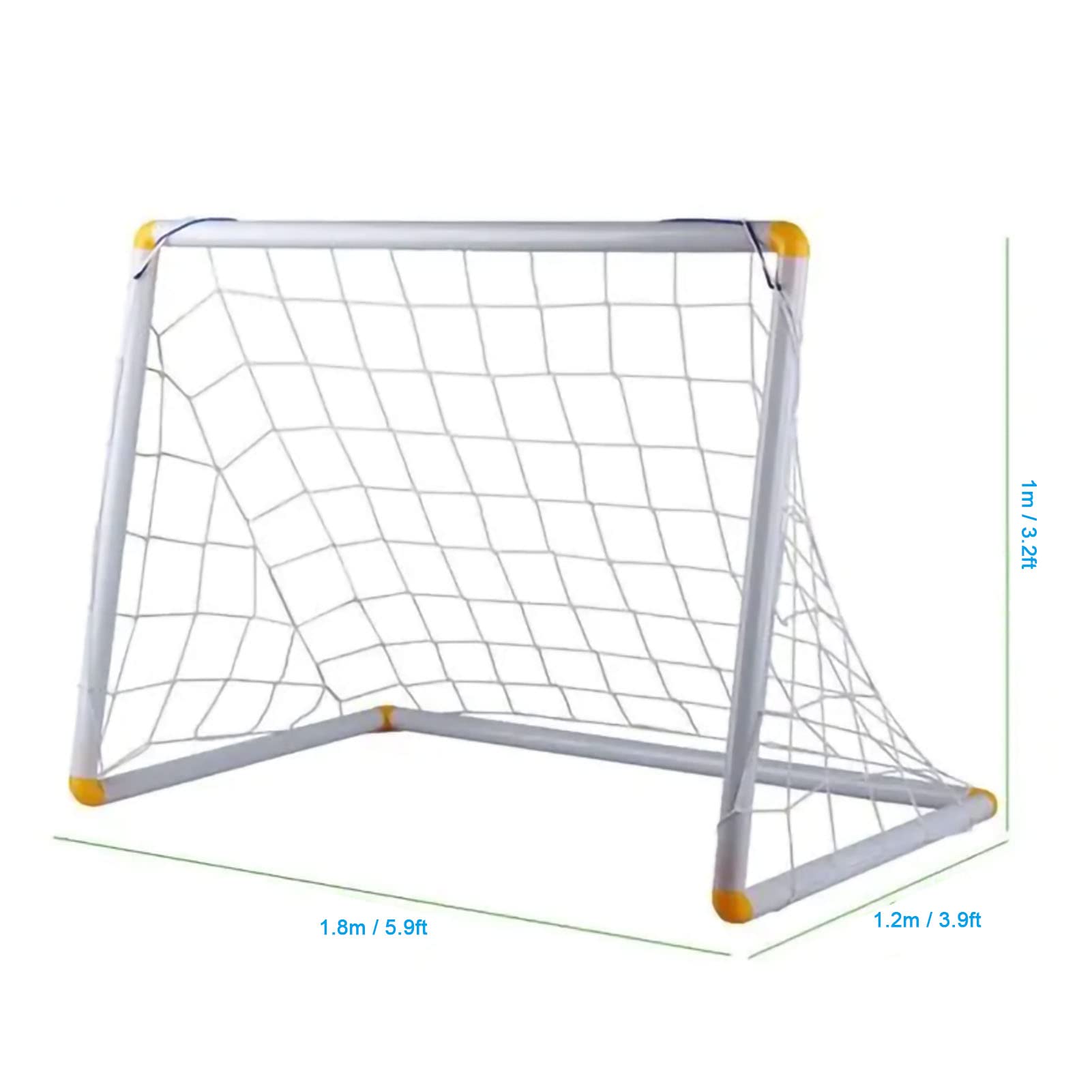 Soccer Goal Net,Full Size, 6 x 4ft / 8 x 6ft / 12 x 6ft / 24 x 8ft Soccer Goal Post Net for Sports Match Training(12X6FT)