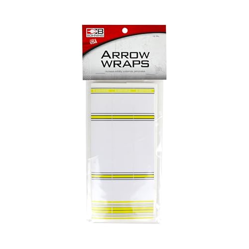 Bohning 7" Traditional Arrow Wraps, Standard, Crested Yellow