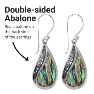 Shop LC Abalone Shell 925 Sterling Silver Dangle Drop Earrings Beach Fashion Jewelry Gifts for Women Birthday Gifts