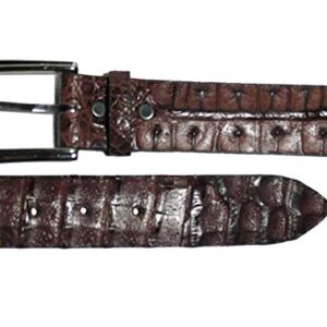 Genuine Hornback Crocodile Handmade 1 ½” Bronco Belts