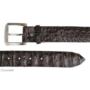 Genuine Hornback Crocodile Handmade 1 ½” Bronco Belts