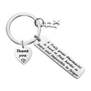 ENSIANTH Pharmacist keychain A Truly Great Pharmacist is Hard to Find Keychin Pharmacist Appreciation Gift Pharmacist Graduation Gift (Pharmacist Keychain)