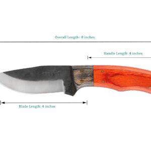 Perkin PK666 Hunting Knife with Sheath Fix Blade Knife