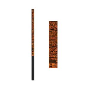 bohning 7" camo arrow wraps, standard, neon orange camo