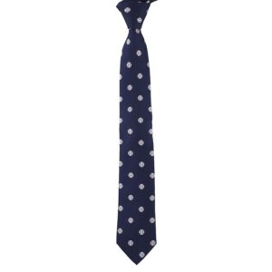 MENDEPOT Sports Baseball Necktie With Box White Baseball Ball Navy Tie