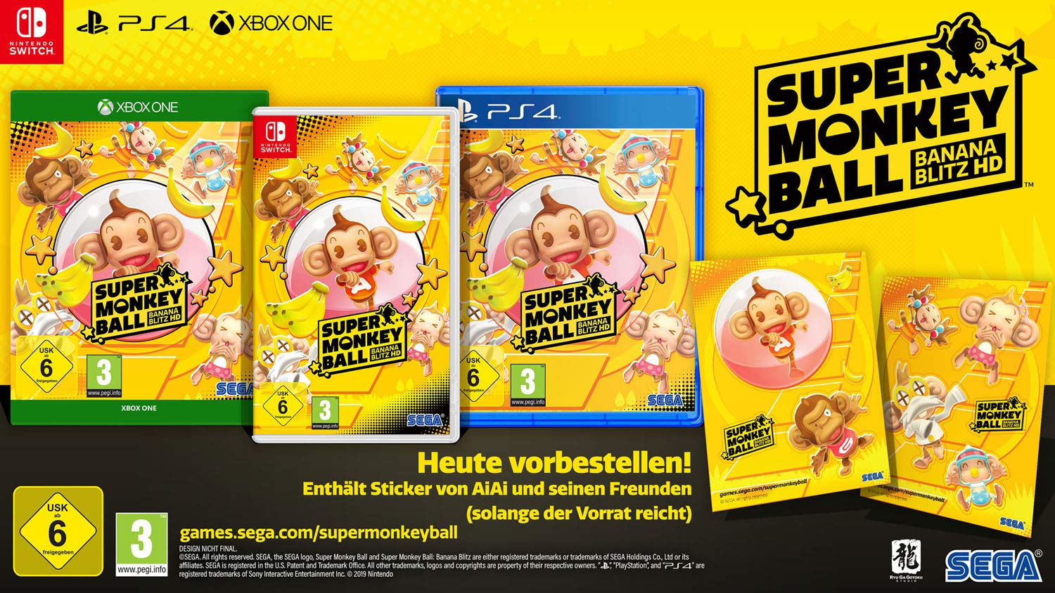 Super Monkey Ball Banana Blitz HD ,Nintendo Switch