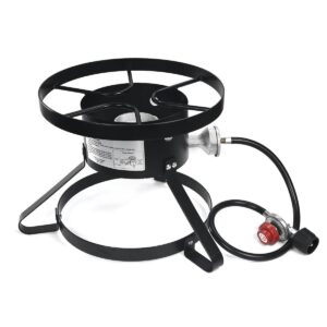 xtremepowerus high pressure stove single burner w/regulator & hose outdoor propane portable camping cooking range