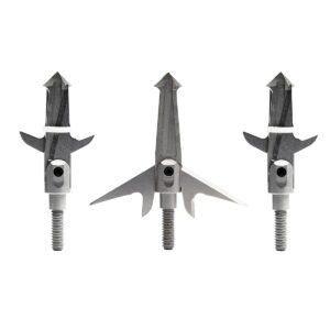 swhacker levi morgan series 2-blade all steel broadhead 1.75" 125 grain pack.