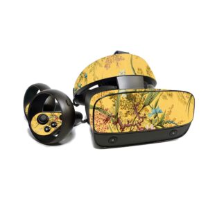 mightyskins skin for oculus rift s - yellow marble end | protective, durable, and unique vinyl decal wrap cover | easy to apply, remove, and change styles | made in the usa