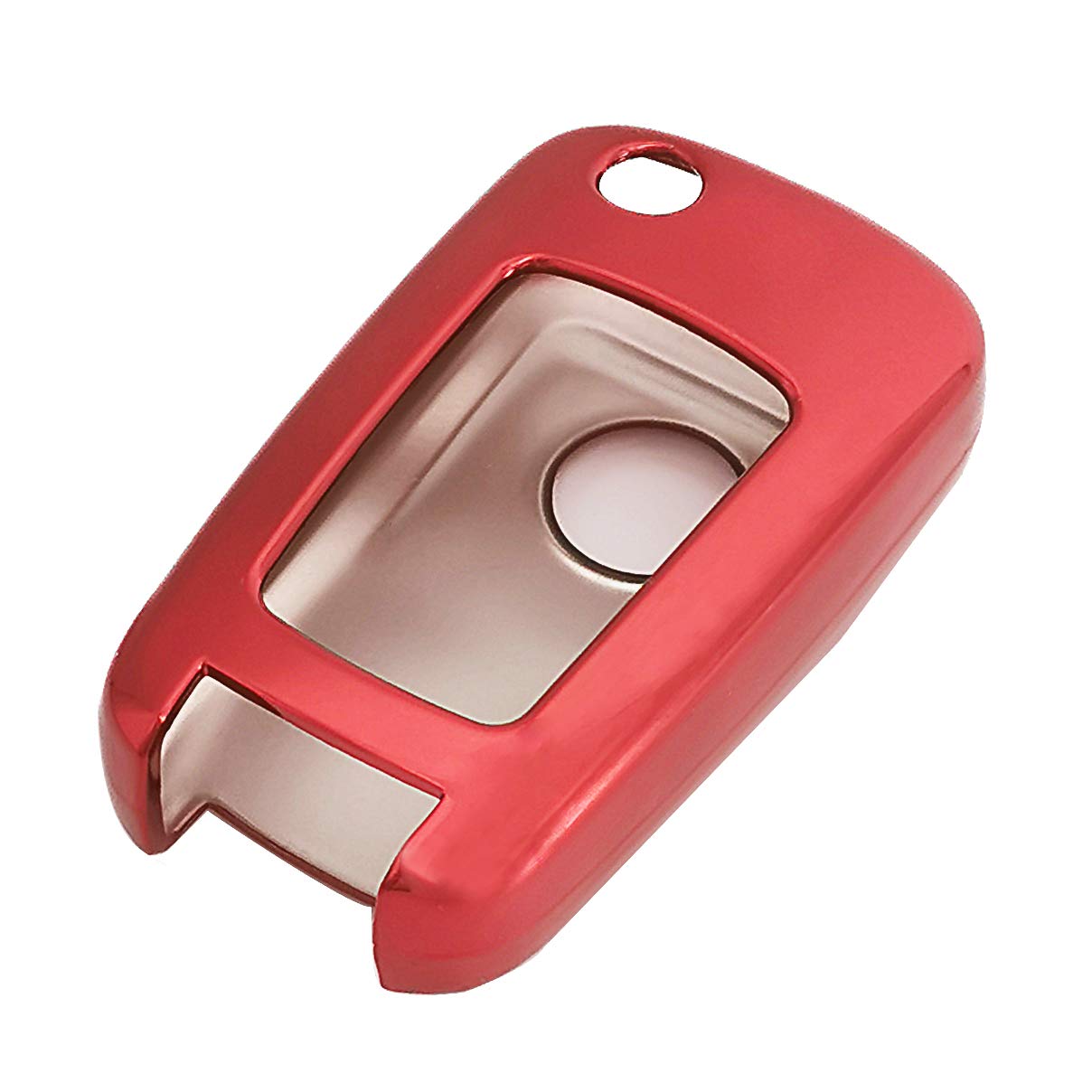 Red TPU Key Fob Cover Case Jacket Skin Glove Holder for Chevy Chevrolet Equinox Camaro Cruze Malibu Volt Park Impala Buick Regal Verano Lacrosse