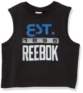 reebok graphic tank, black, 4x26w