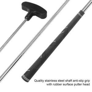 Kids Putter, 24inch Multiple Color Stainless Steel Two-Way Putter Equipment Set(Black)