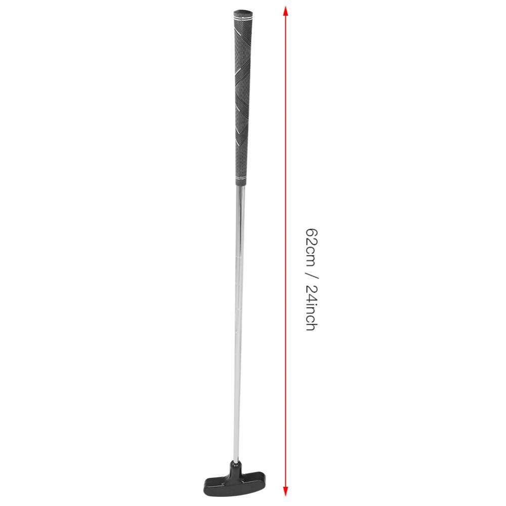 Kids Putter, 24inch Multiple Color Stainless Steel Two-Way Putter Equipment Set(Black)