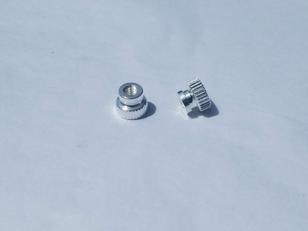 Bach Stradivarius Trumpet First Third Slide Trigger Stop Rod Nut Screw SILVER PLATED Set of 2