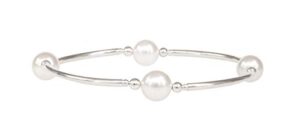 made as intended smaller bead white pearl blessing bracelet