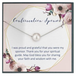 grace of pearl confirmation sponsor gift for women, catholic sponsor gifts for sponsors, sponsors gift idea