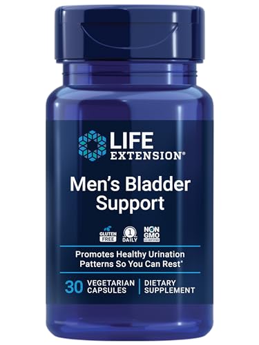 Life Extension Mens Bladder Control - Prostate & Bladder Health Supplement - For Support Urination & Sleep Patterns with Melatonin, Beta Sitosterol - Non-GMO, Gluten-Free, Vegetarian - 30 Capsules