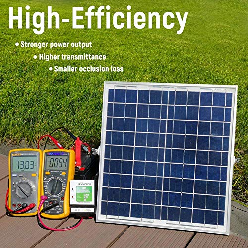 SOLPERK 20W Solar Panel，12V Solar Panel Charger Kit+8A Controller， Suitable for Automotive, Motorcycle, Boat, ATV, Marine, RV, Trailer, Powersports, Snowmobile etc. Various 12V batteries. (20W Solar