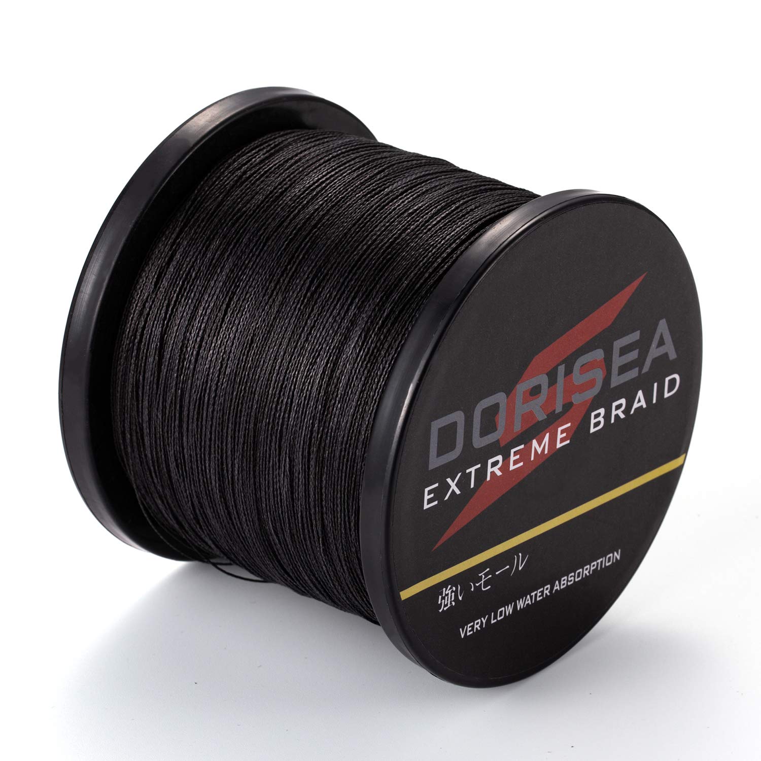 Dorisea Extreme Braid 100% Pe Black Braided Fishing Line 109Yards-2187Yards 6-550Lb Test Fishing Wire Fishing String Incredible Superline Zero Stretch (100m/109Yards 100lb/0.55mm)