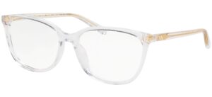 eyeglasses michael kors mk 4067 u 3015 transparent clear, 55/16/140