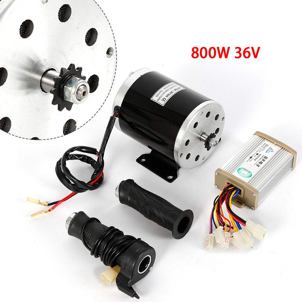 BoTaiDaHong Electric Bike Motor Kit Speed Controller 800W 36V Speed Controller Control Throttle Kit for Scooter Motor E-Bike Cart Go-Kart DIY Kit