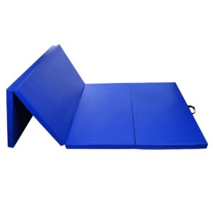 Geniqua Gymnastics Mat Folding Stretching Mat Fitness Home Workout Yoga Tumbling Pad