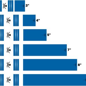 White Water Archery Laminated Skull and Swords Calico Jack Blue Traditional Arrow Wraps 15 Pc Choose Length Width (9, 1.4)