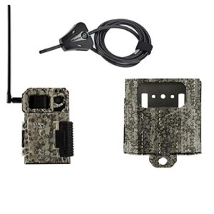 spypoint link-micro cellular mms trail camera 4g lte nationwide with sb-300s lock box python locking cable 2 year warranty