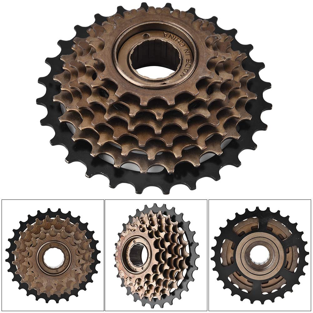 VGEBY1 Bike Freewheel, Bike Cassette Flywheel Sprocket 7 Speed Freewheel for Mountain Bikes Cycling Replacement Accessory