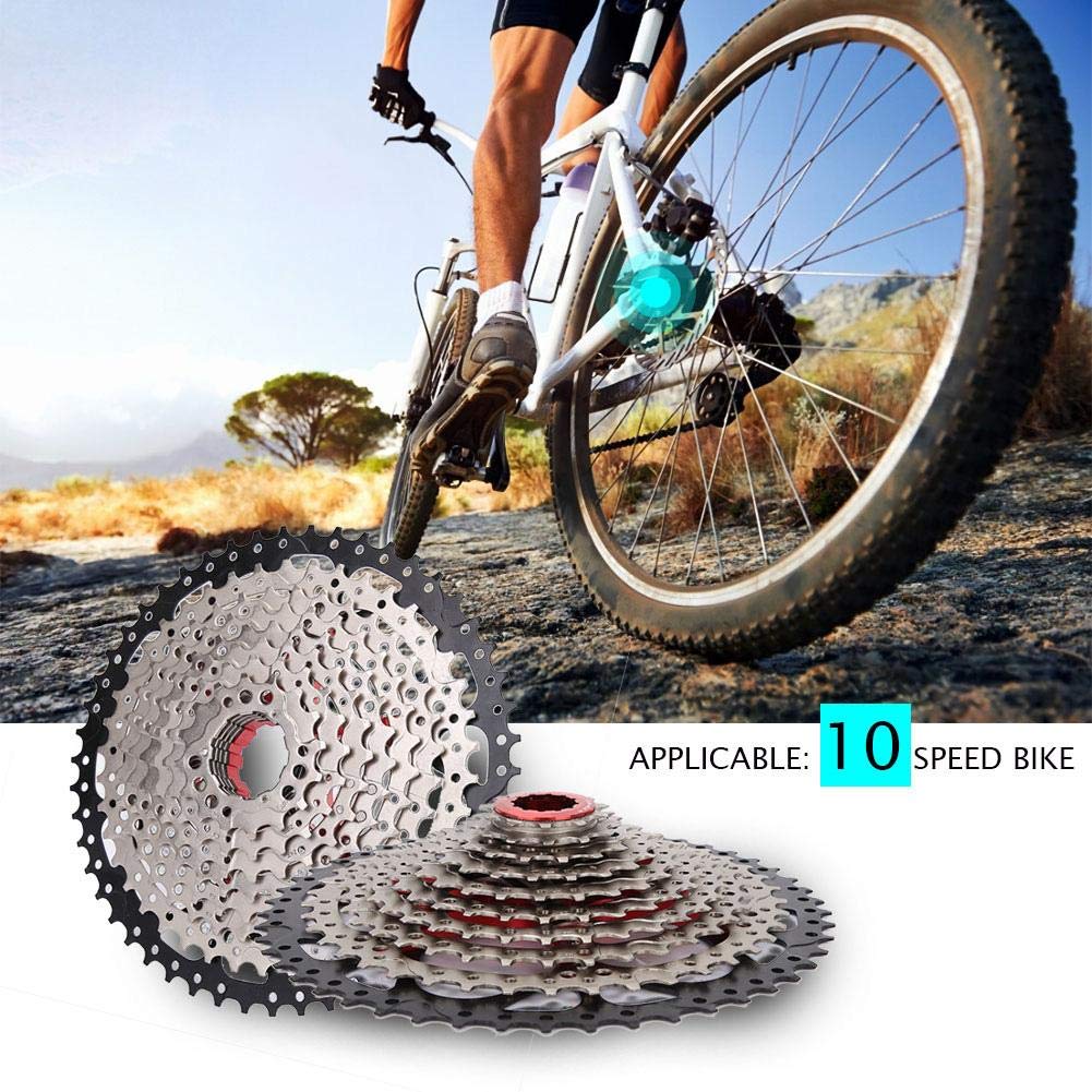 VGEBY1 Bike Cassette Freewheel,10 Speed 11-50T Mountain Bike Sprocket Replacement Bike Accessory