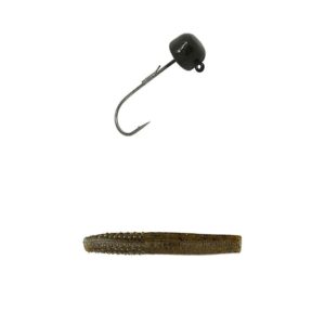 z-man finesse shroomz jigheads tackle, green pumpkin, 1/6 oz finesse trd tackle, green pumpkin, 2.75"