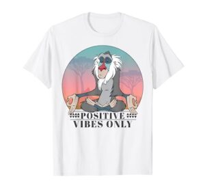 disney the lion king rafiki positive vibes only vintage t-shirt