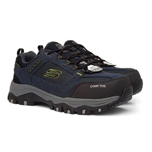 Skechers Men's Mid-Top Trainers, Navy Suede Leather W Textile, 8