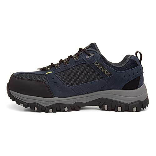 Skechers Men's Mid-Top Trainers, Navy Suede Leather W Textile, 8