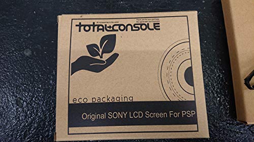 TOTALCONSOLE LCD Screen Replacement for PSP 1000 1001 Series w/Backlight & Cushion Gasket Sony OEM Original, Silver (TC-95222)