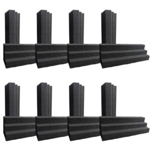 wengwei 16 pack studios or home theater column acoustic wedge studio foam corner block finish corner wall