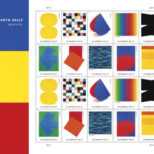 Ellsworth Kelly Artist Pane of 20 US First Class Forever Postage Stamps Scott 5391a (20 Stamps)