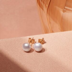 Ross-Simons 6-7mm Cultured Button Pearl Stud Earrings in 14kt Yellow Gold