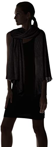 Jet&Bo 100% Cashmere Lightweight Travel Wrap, Shawl & Scarf Black, Storage Bag + Gift Box