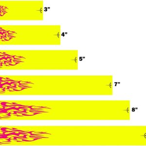 White Water Archery Tribal Flames 1 Fluorescent Neon Yellow Pink Flames Arrow Wraps 15 Pc (9, 1)