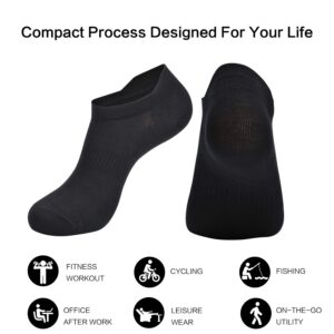 ATBITER Ankle Socks Womens and Men Thin Athletic Running Low Cut No Show Socks With Heel Tab 6/10-Pairs