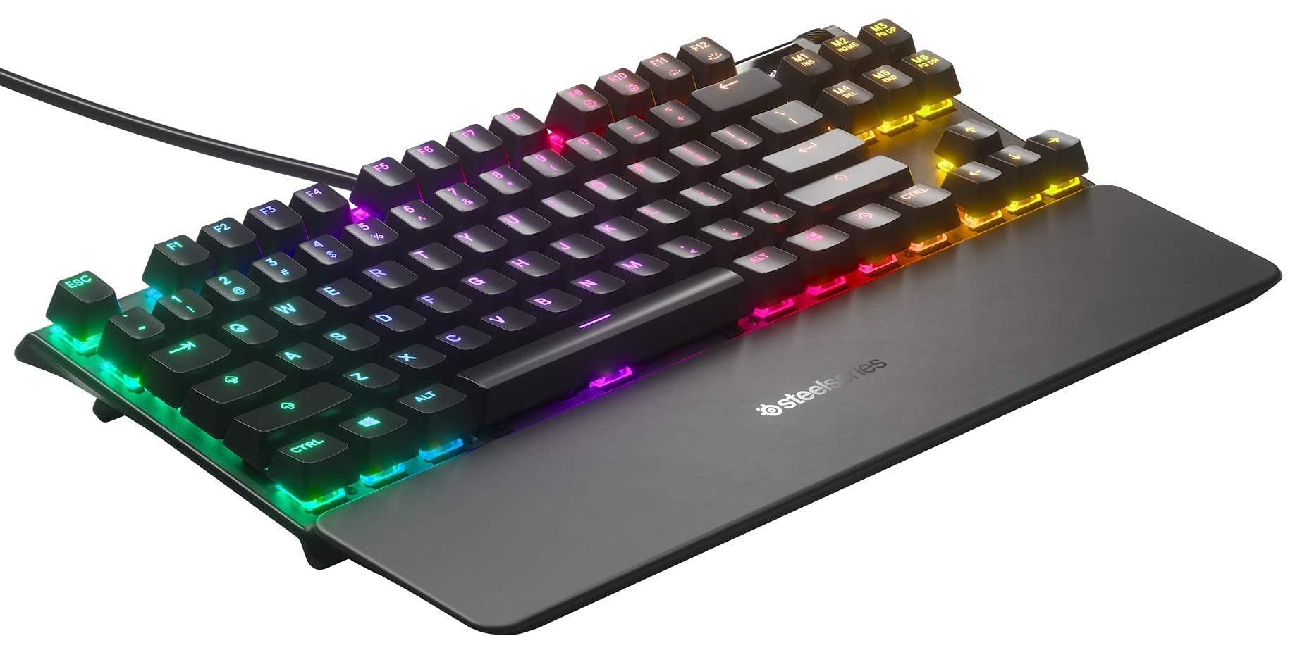 SteelSeries Apex Pro TKL - Mechanical Gaming Keyboard - Adjustable Actuation Switches - OLED Smart Display - Compact Form - English QWERTY Layout - Compact (TKL)