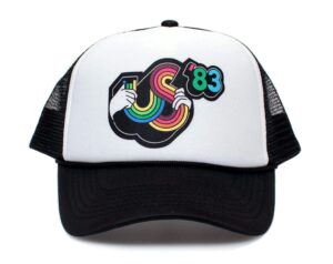 posse comitatus us 83 us festival heavy metal sunday hat trucker cap unisex snapback multi (black/white)