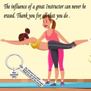 TGBJE Nursing Instructor Gift Clinical Instructor Gift The Influence of A Great Instructor Can Never Be Erased Thank You Gift (Instructor Keychain)